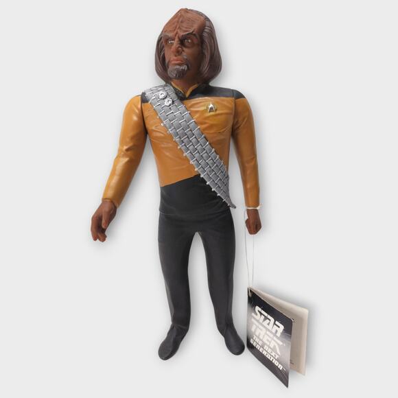 Vintage 1993 Star Trek The Next Generation Lieutenant Worf Figure 10" height - Picture 2 of 9